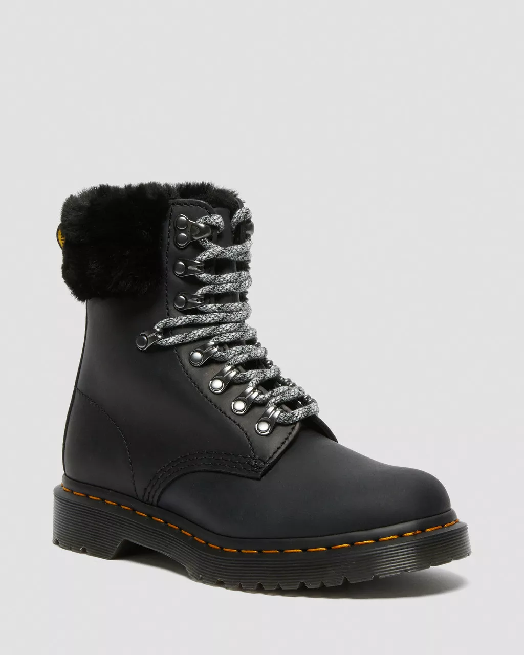 DR MARTENS 1460 Serena Collar Faux Fur Lined Ankle Boots