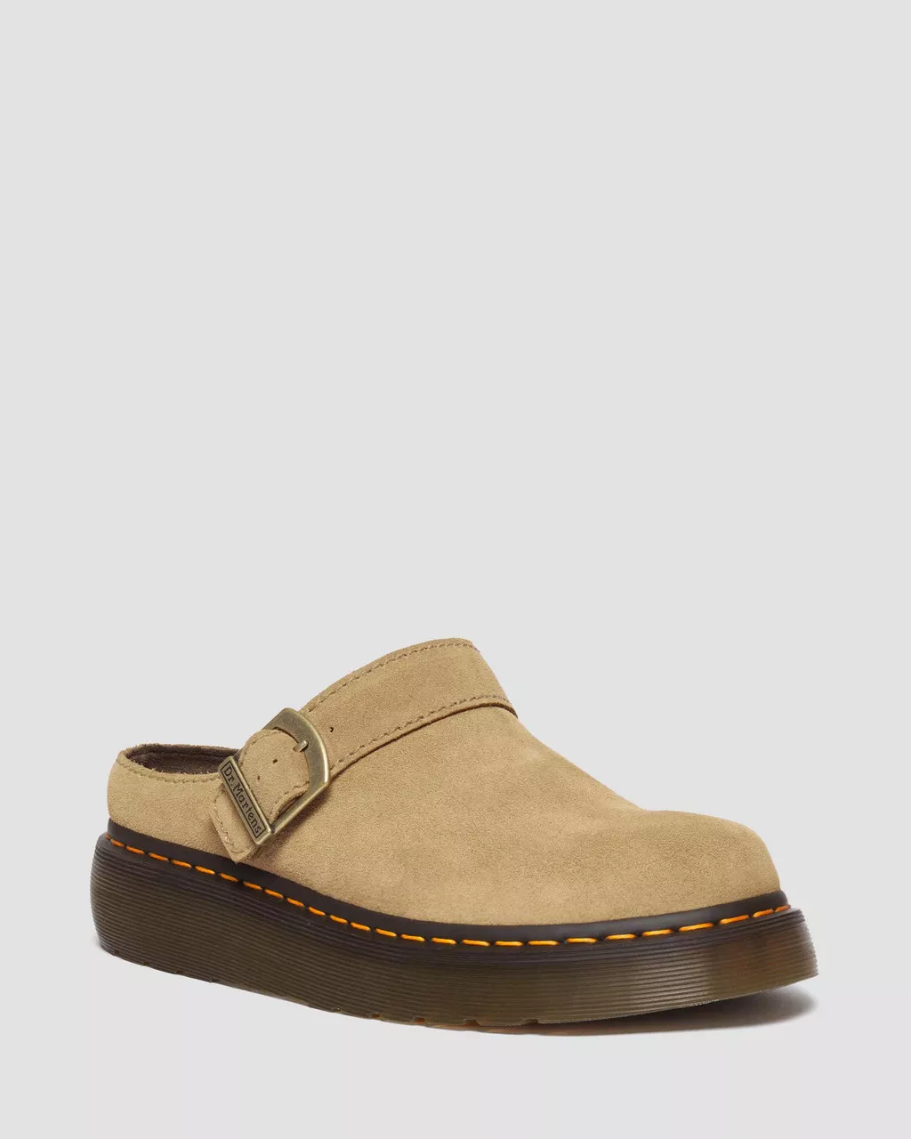 DR MARTENS Laketen Bronx Suede Platform Mules