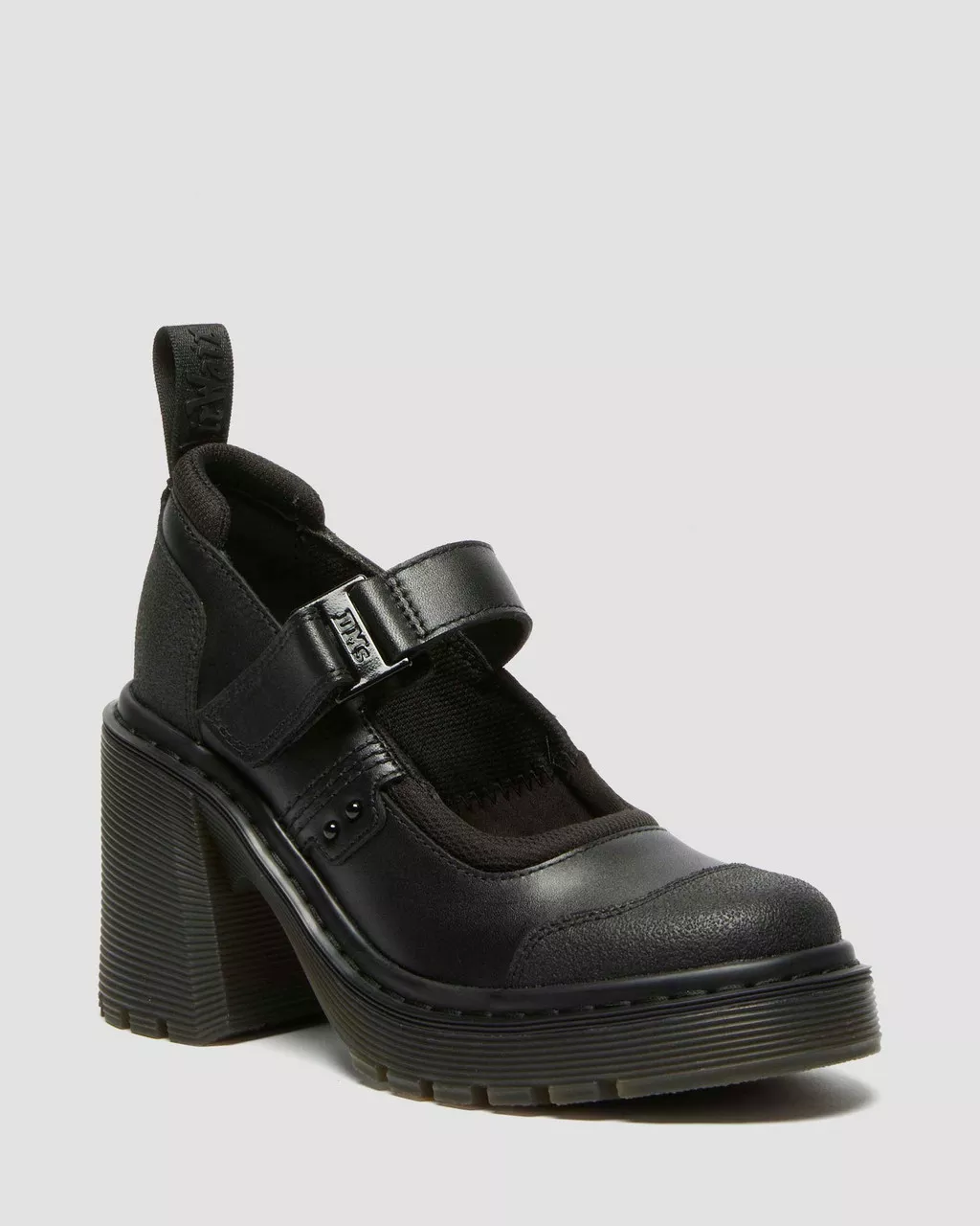 DR MARTENS Eviee Tech Strap Mary Jane Heeled Shoes