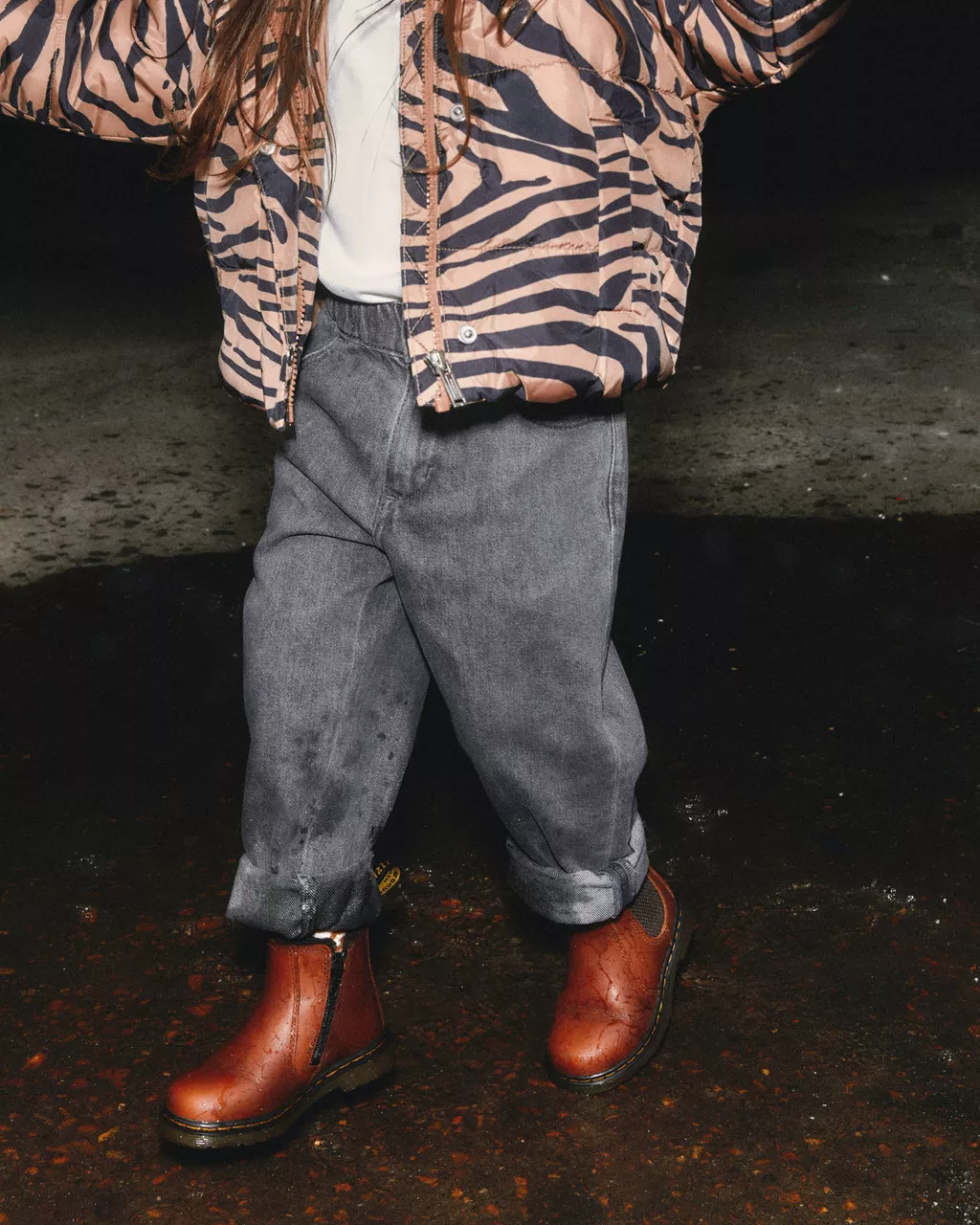 DR MARTENS Toddler 2976 Leonore Leather Boots