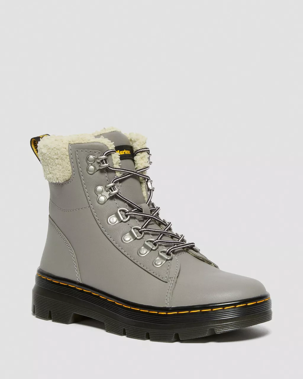 DR MARTENS Combs Faux Fur-Lined Utility Boots