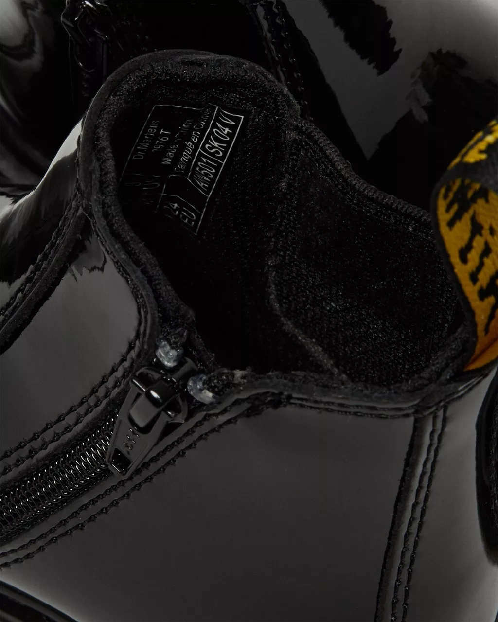 DR MARTENS 2976 TODDLER PATENT LEATHER CHELSEA BOOTS