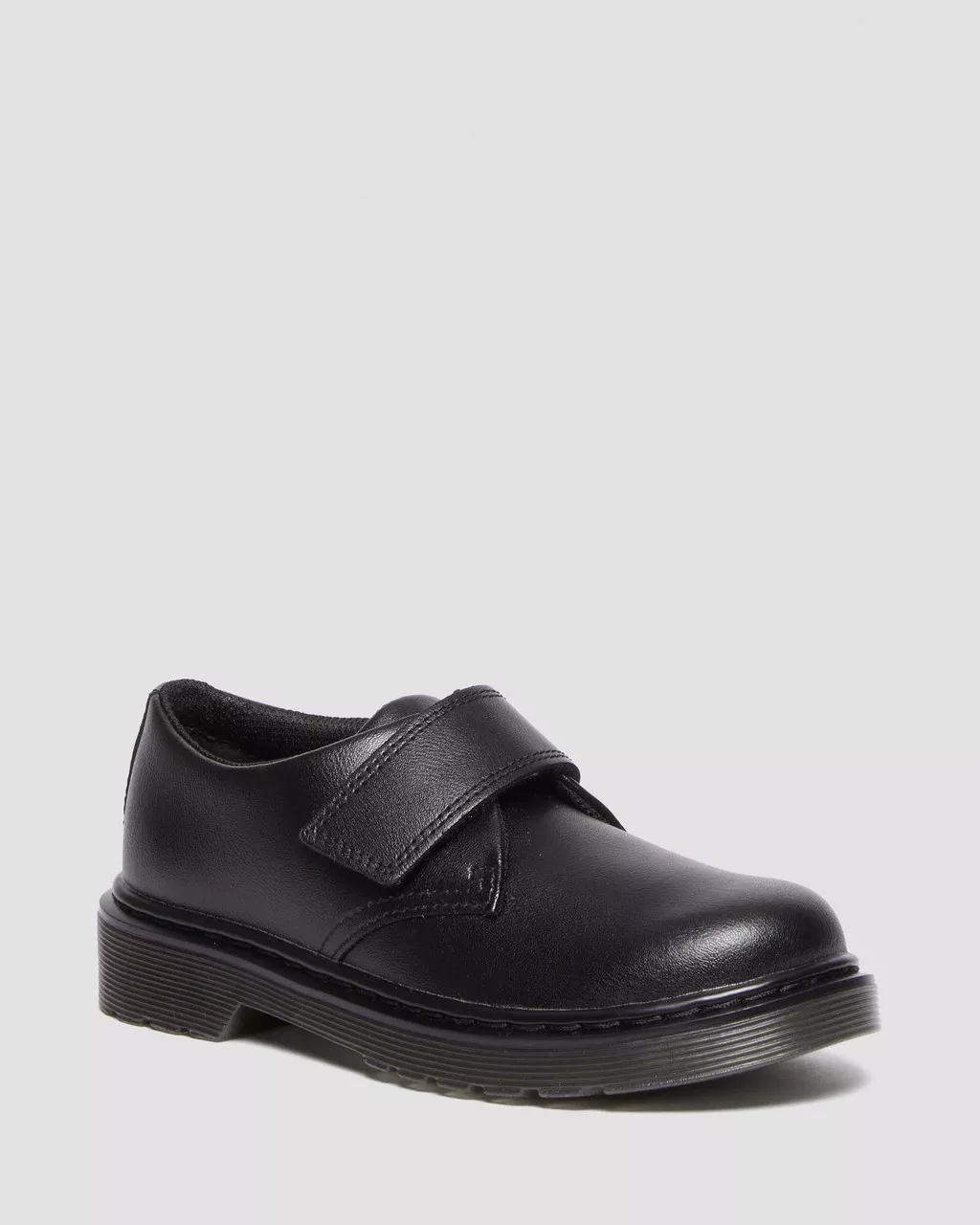 DR MARTENS Junior Kamron Leather Strap Velcro Oxford Shoes