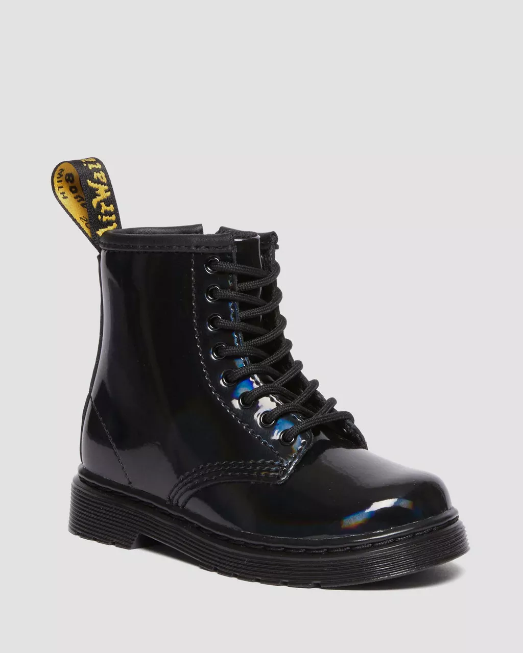 DR MARTENS Toddler 1460 Rainbow Leather Lace Up Boots