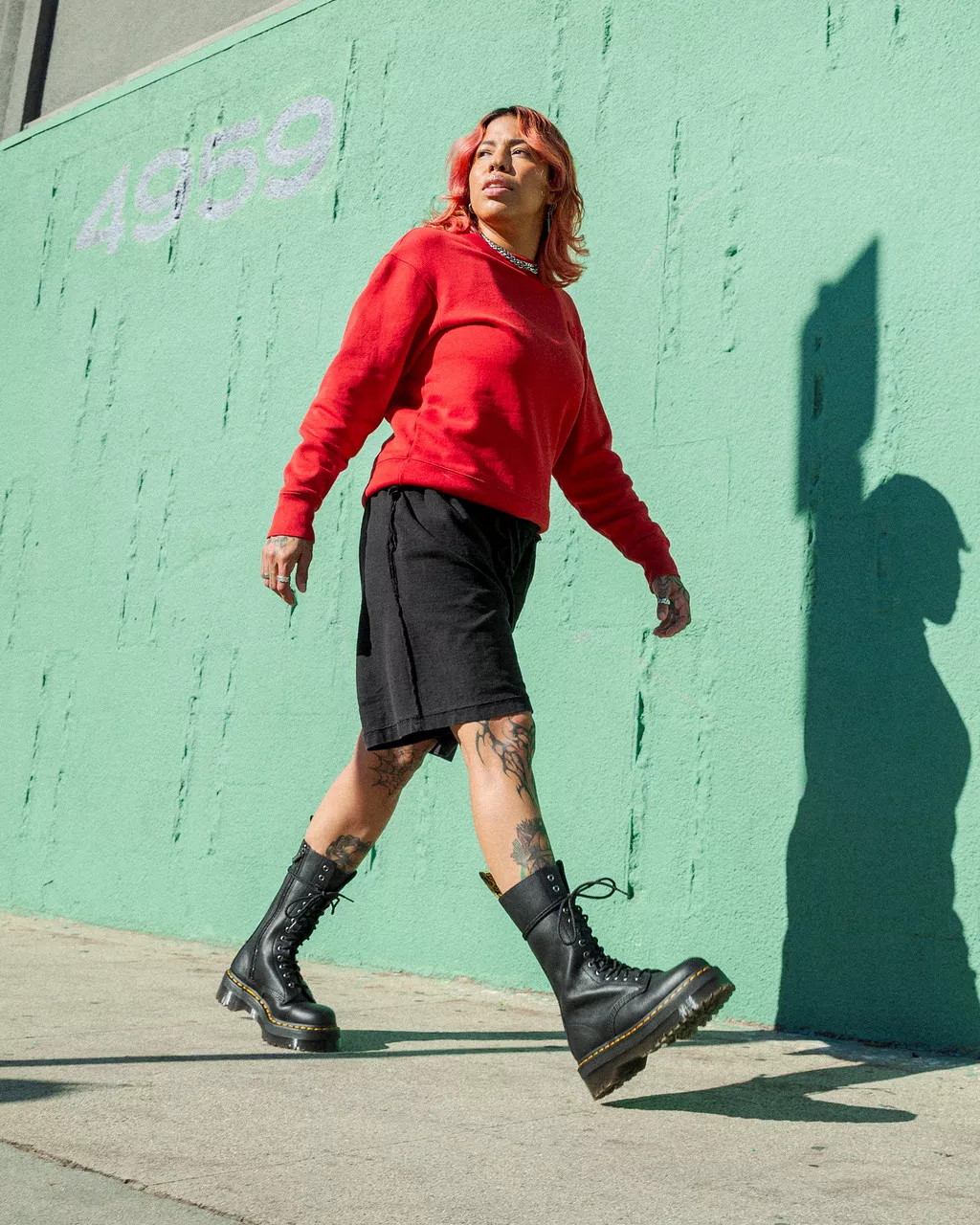 DR MARTENS 1B99 Pisa Leather Mid Calf Lace Up Boots