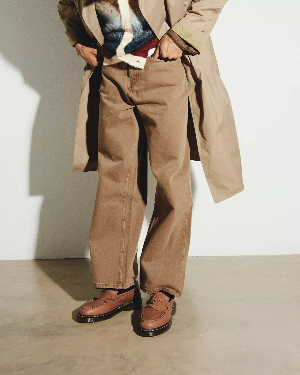 DR MARTENS Adrian Carrara Leather Tassel Loafers