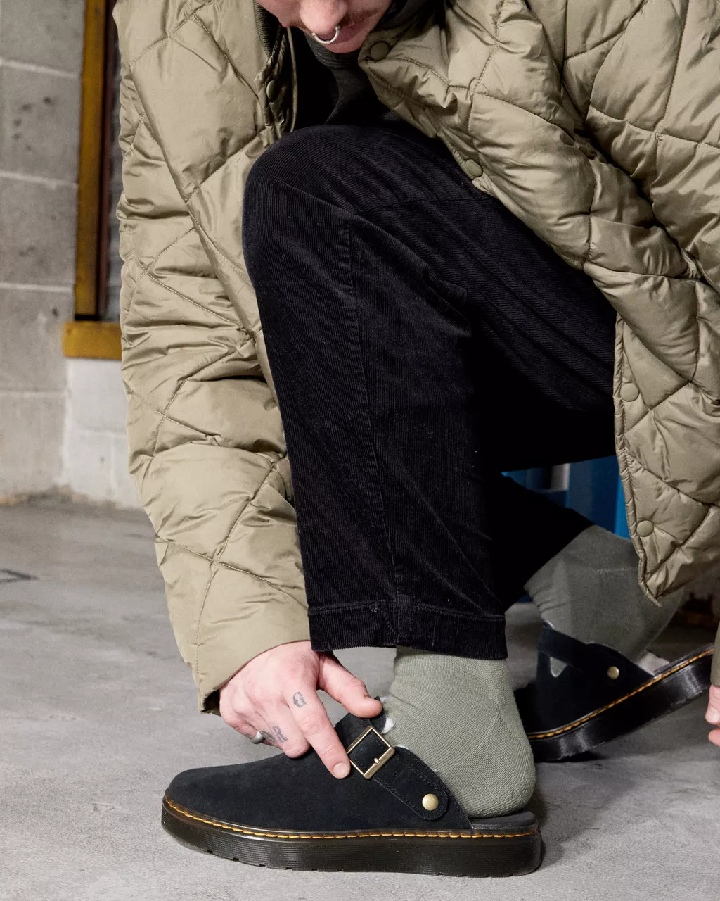 DR MARTENS Carlson Suede Lined Mules