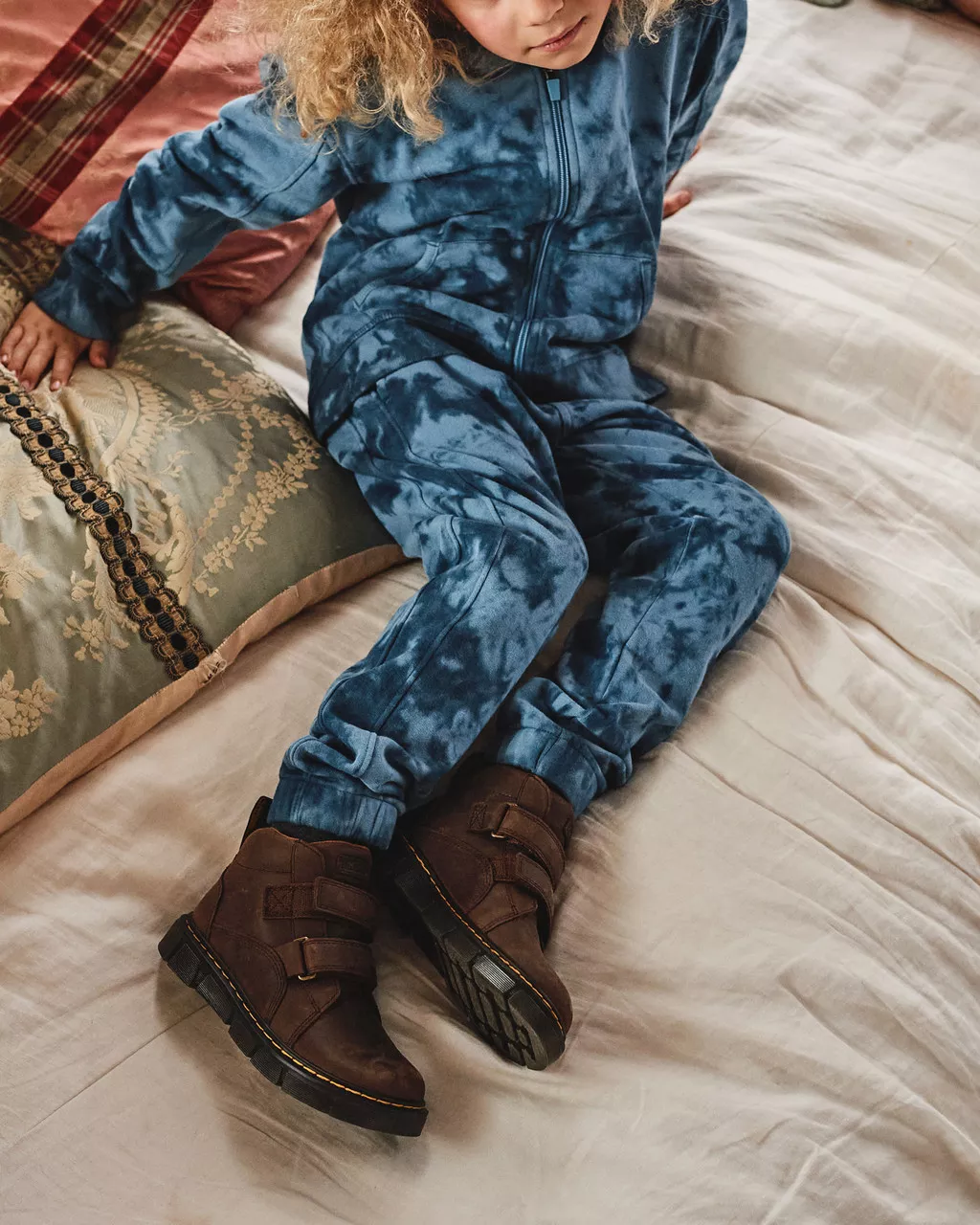 DR MARTENS Junior Raffe Easy-On Leather Boots