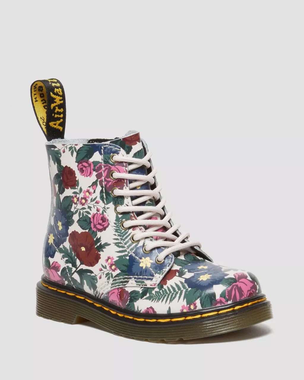 DR MARTENS Toddler 1460 English Garden Print Leather Boots
