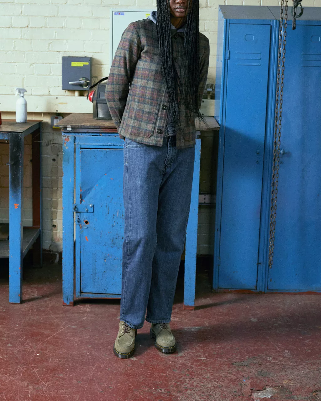 DR MARTENS Lowell Suede Moc Toe Shoes