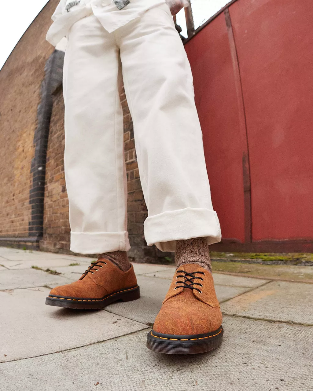 DR MARTENS Smiths Marbled Suede Shoes