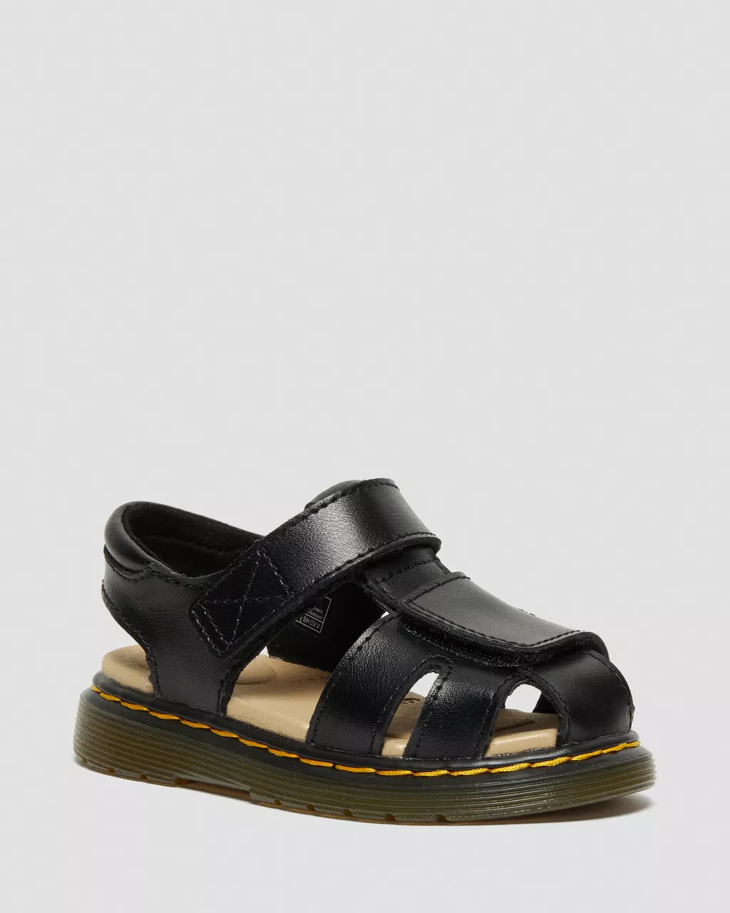 DR MARTENS Toddler Moby II Leather Strap Velcro Sandals