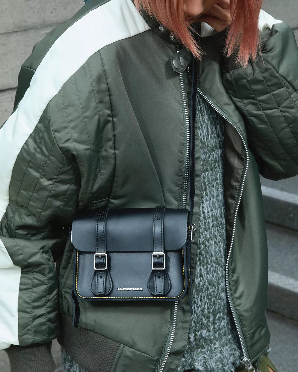 DR MARTENS 7 Inch Leather Crossbody Bag