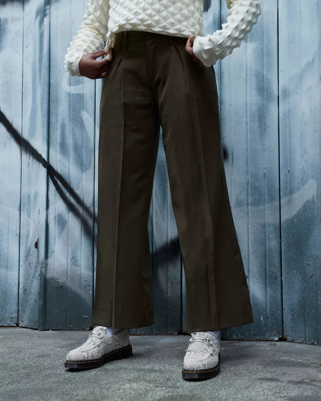 DR MARTENS Adrian Snaffle Python Print Suede Loafers