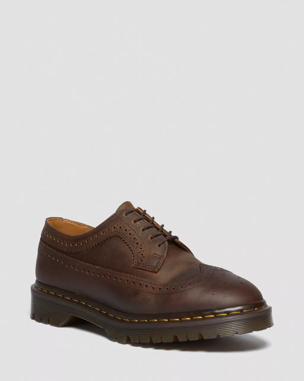 DR MARTENS 3989 Brogue Crazy Horse Leather Shoes