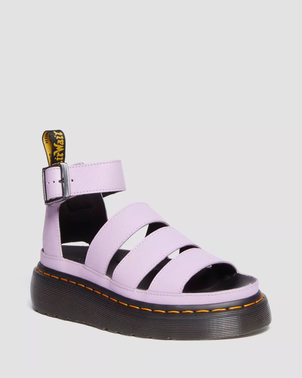 DR MARTENS Clarissa II Pisa Leather Strap Platform Sandals