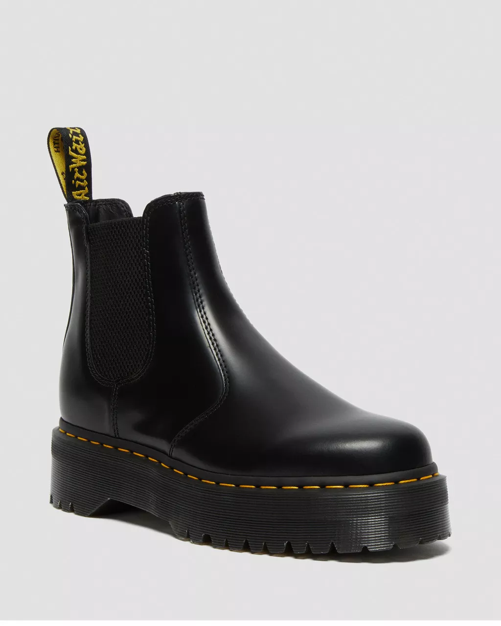 DR MARTENS 2976 Quad Smooth Leather Platform Chelsea Boots