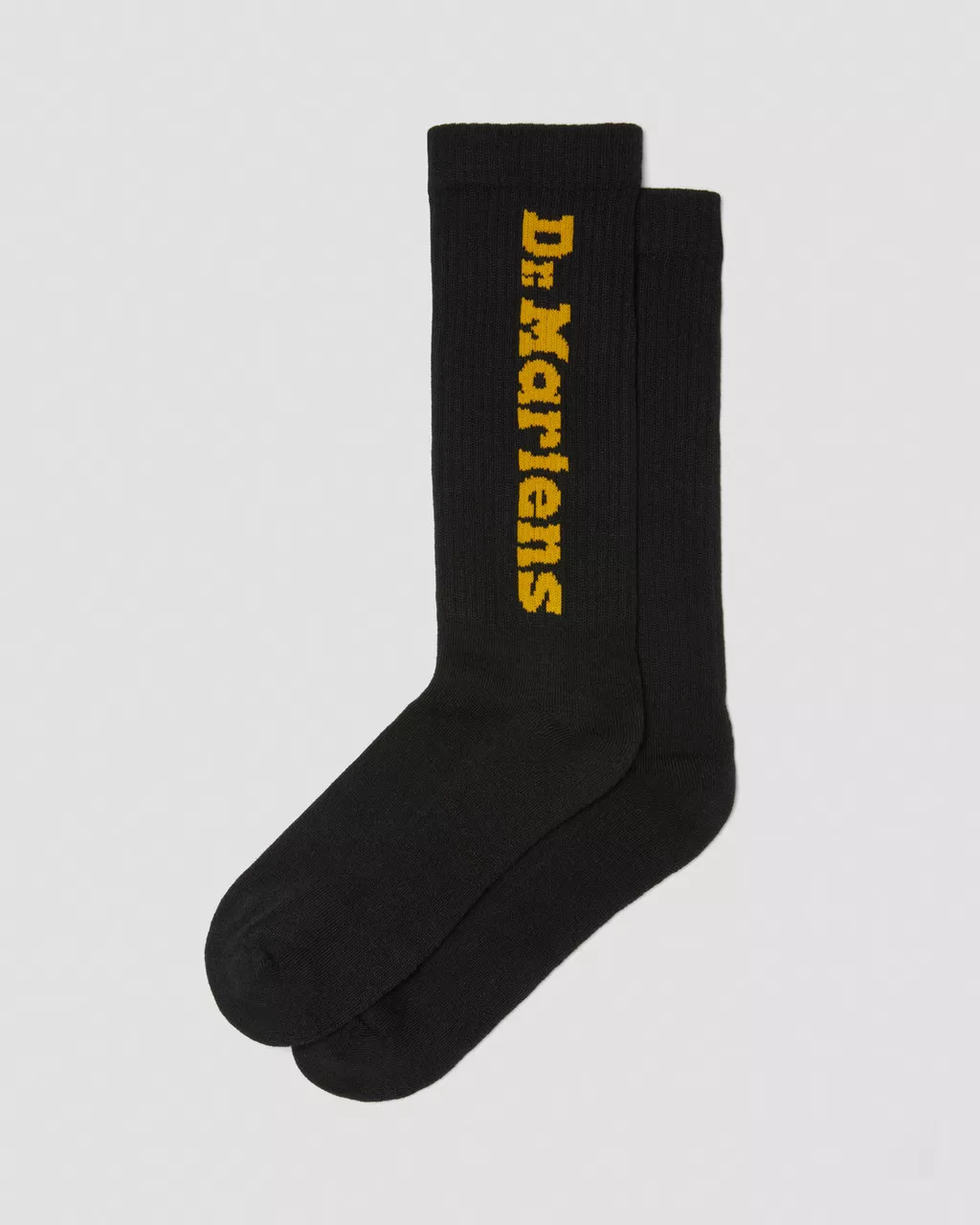 DR MARTENS Vertical Logo Cotton Blend Socks Black