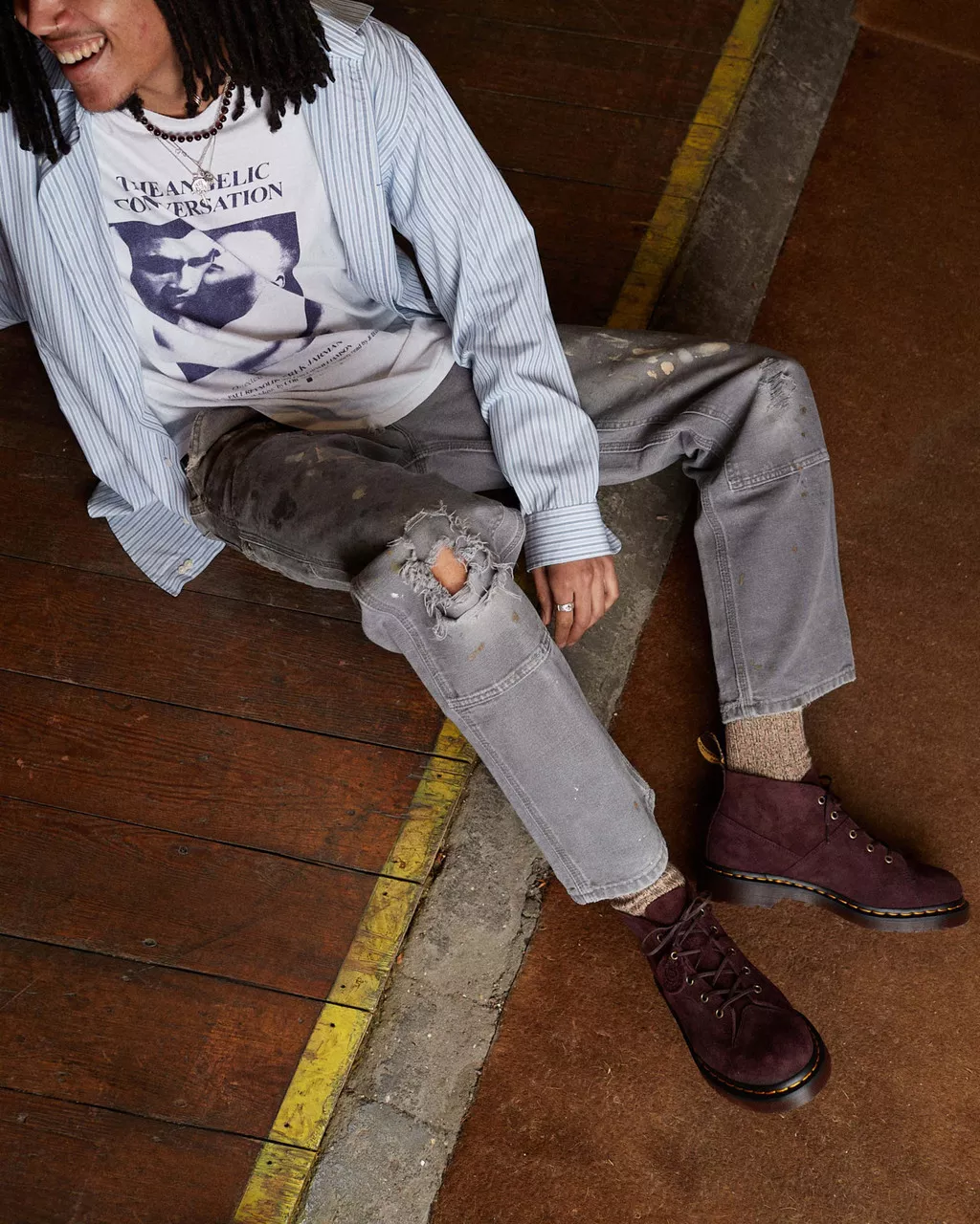 DR MARTENS Church Desert Oasis Suede Monkey Boots