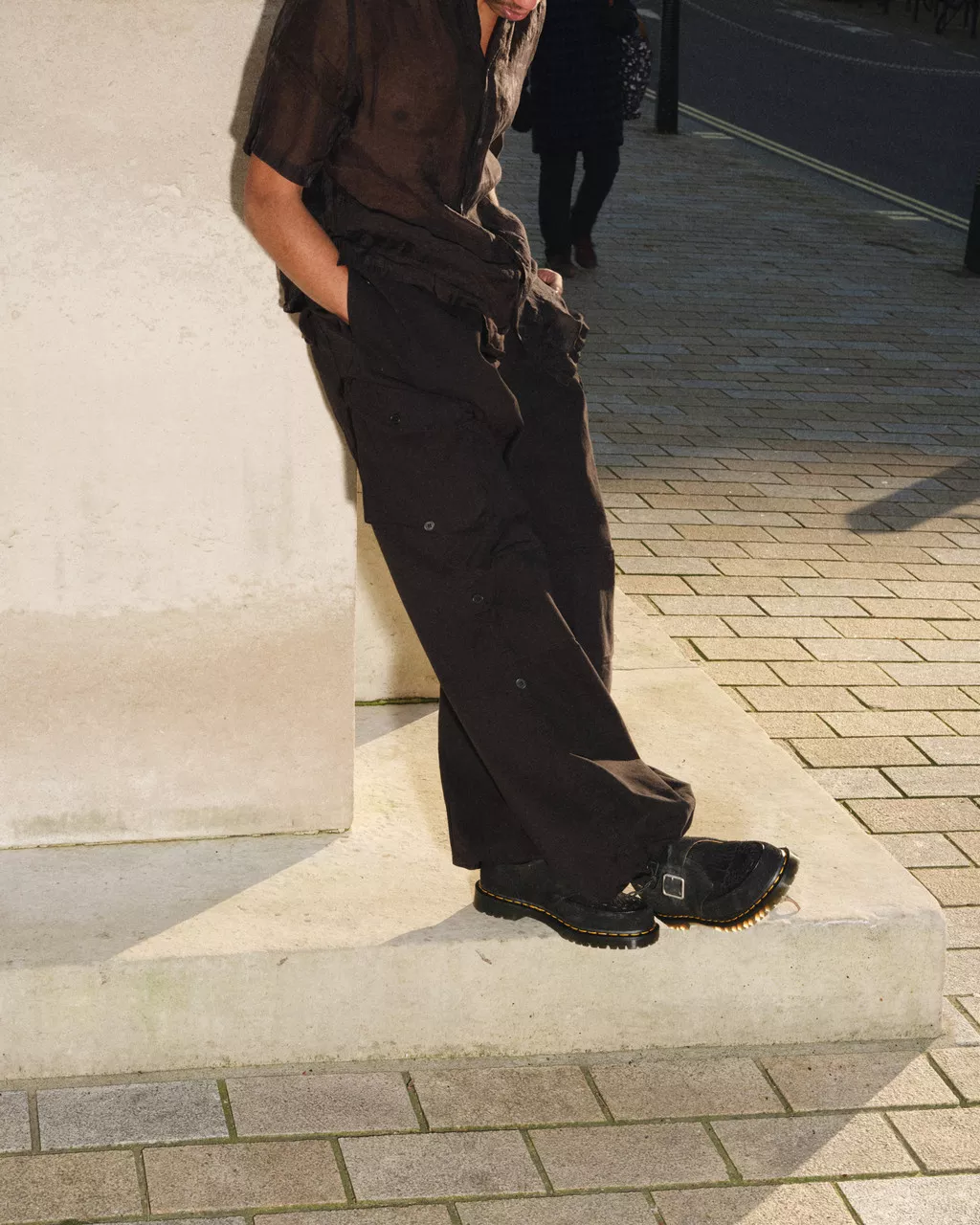 DR MARTENS Ramsey Suede Kiltie Buckle Creepers