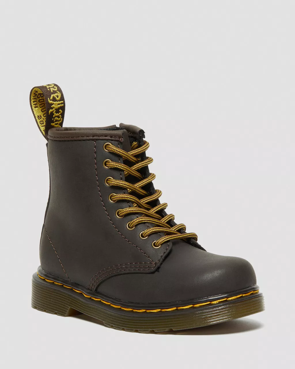 DR MARTENS Toddler 1460 Wildhorse Leather Lace Up Boots