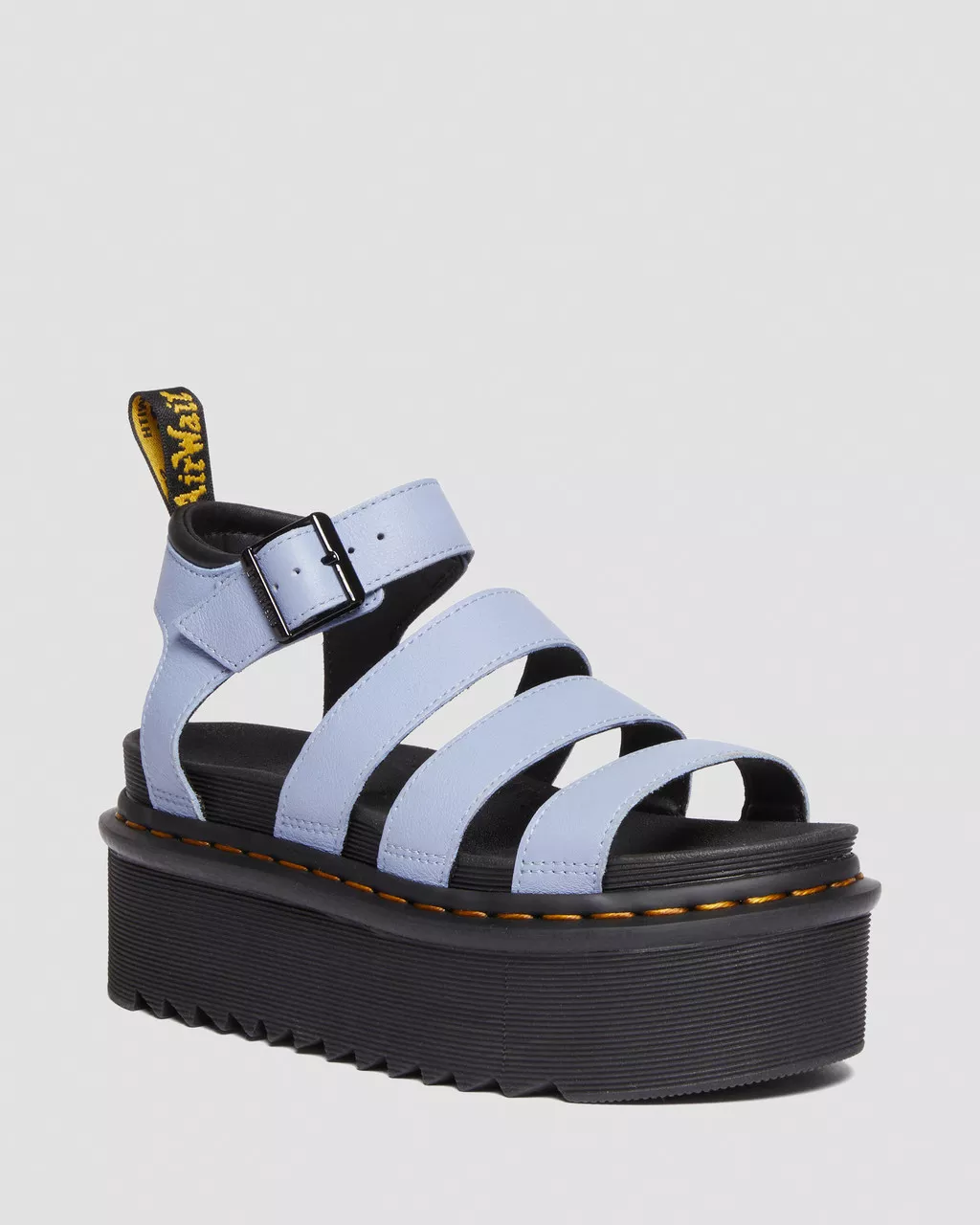 DR MARTENS Blaire Quad Pisa Leather Strap Platform Sandals