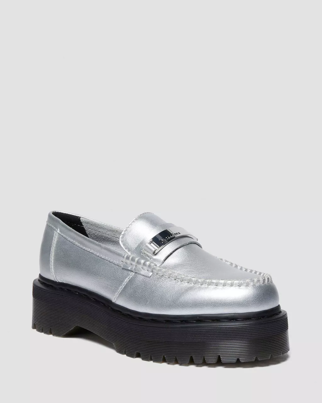 DR MARTENS Penton II Quad Metallic Leather Loafers