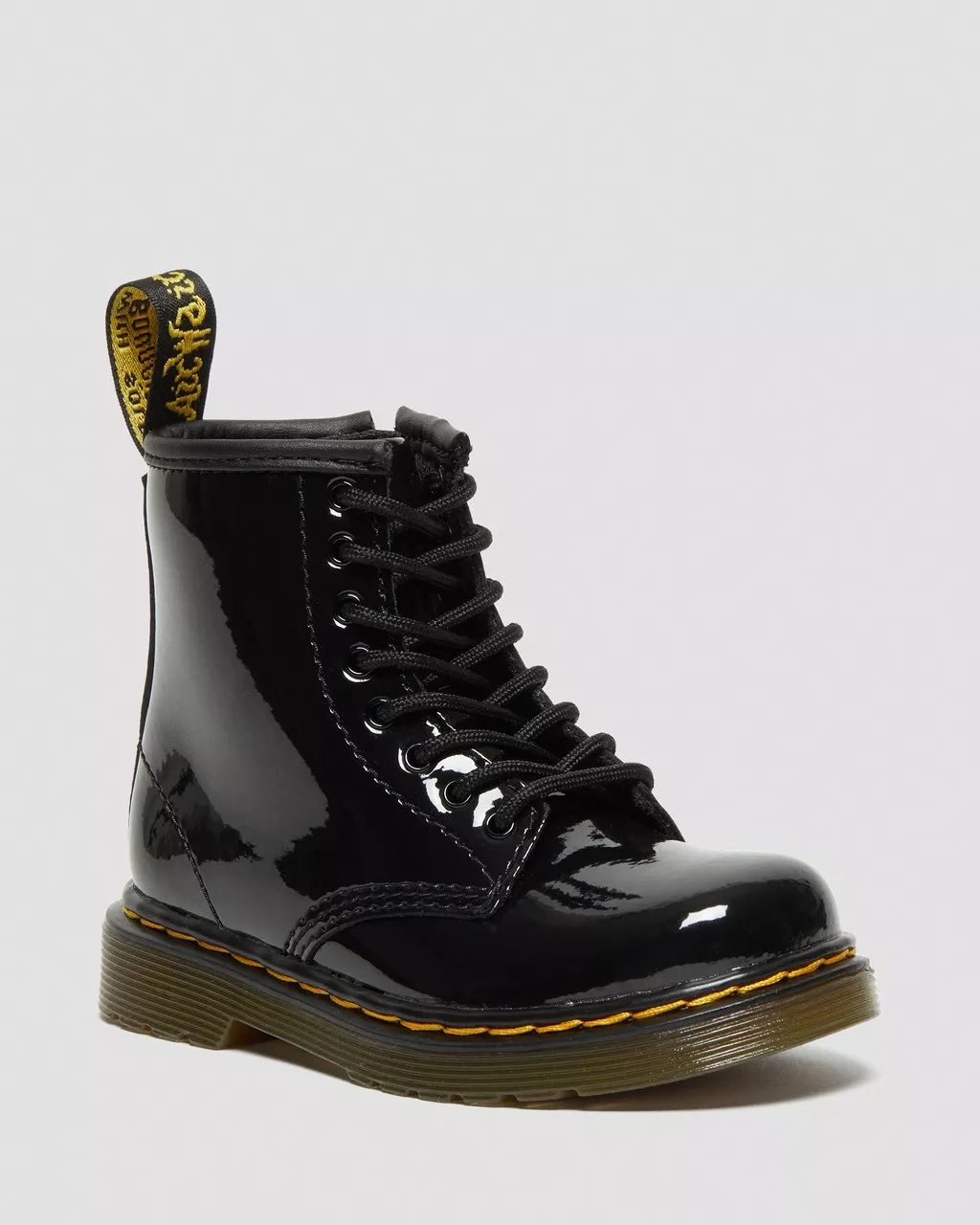 DR MARTENS Toddler 1460 Patent Leather Lace Up Boots