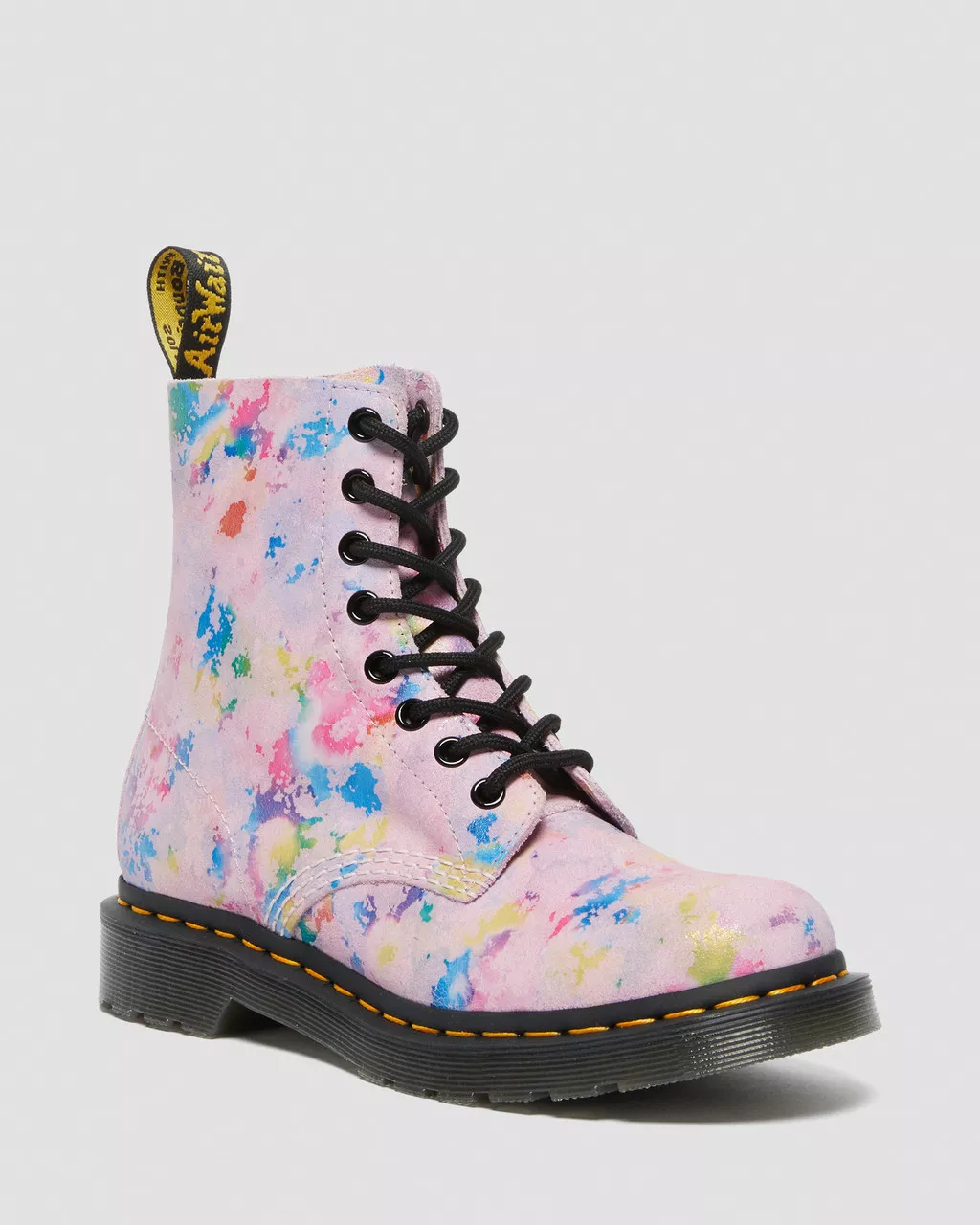 DR MARTENS 1460 Pascal Rainbow Suede Lace Up Boots