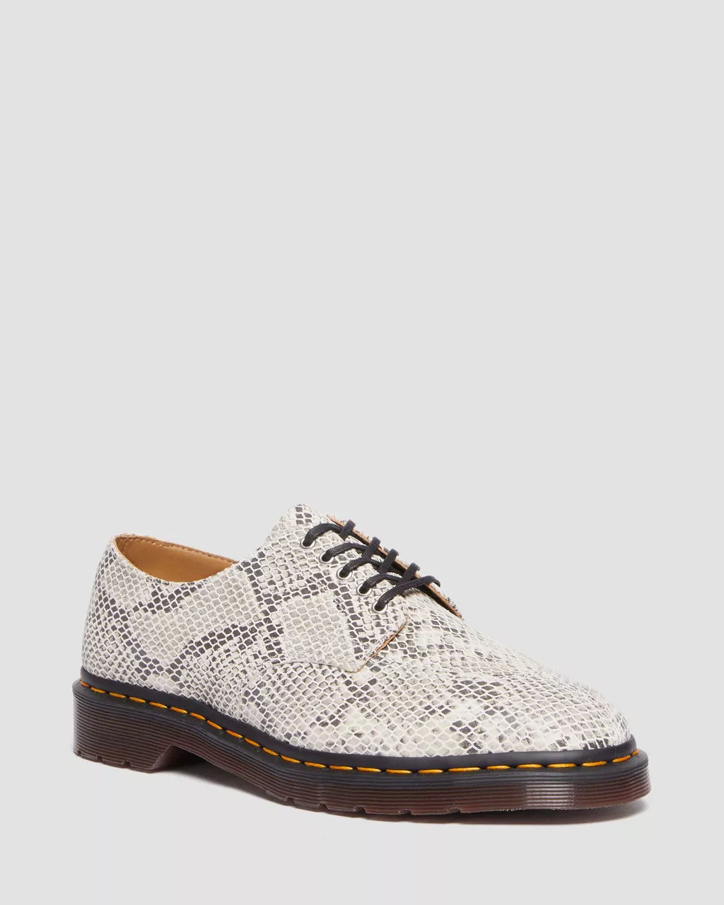 DR MARTENS 2046 Python Print Suede Oxford Shoes