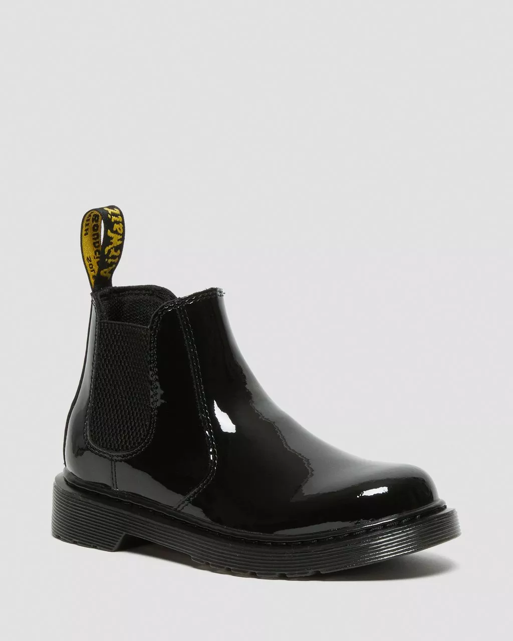 DR MARTENS 2976 JUNIOR PATENT LEATHER CHELSEA BOOTS