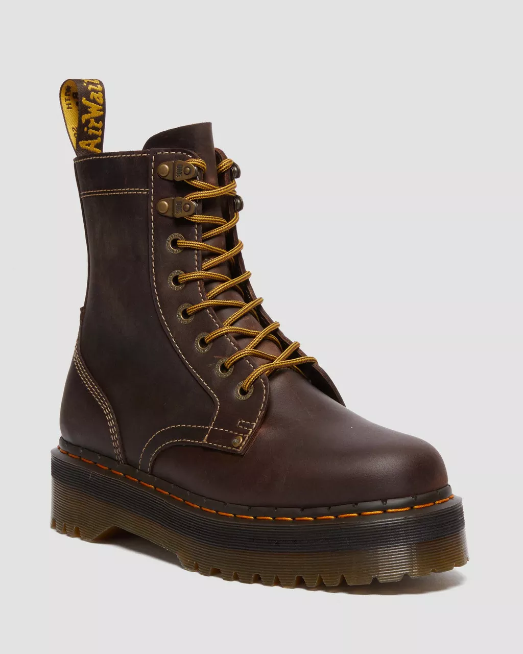 DR MARTENS Jadon Boots Crazy Horse Leather Platforms