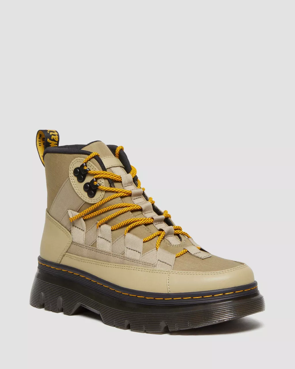 DR MARTENS Boury Nylon & Leather Utility Boots