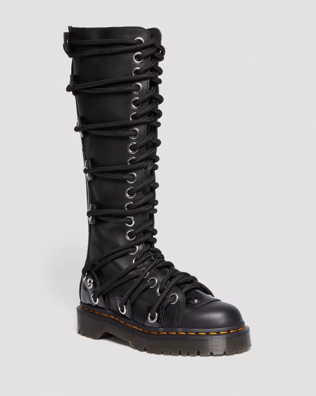 DR MARTENS Daria 1B60 Bex Leather Lace Up Knee High Boots