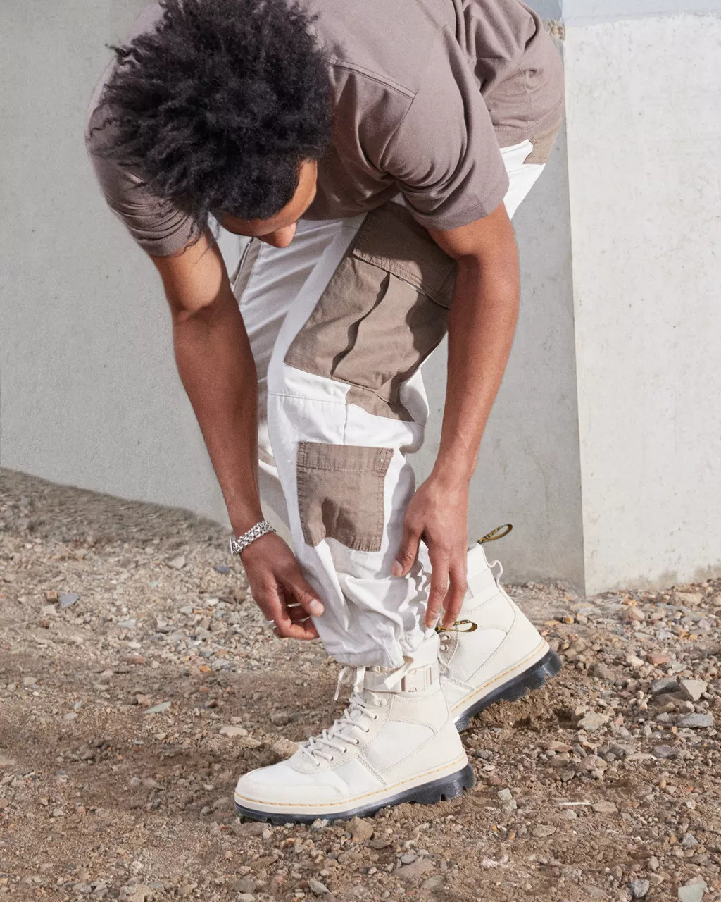 DR MARTENS Combs Tech Suede & Nylon Utility Boots