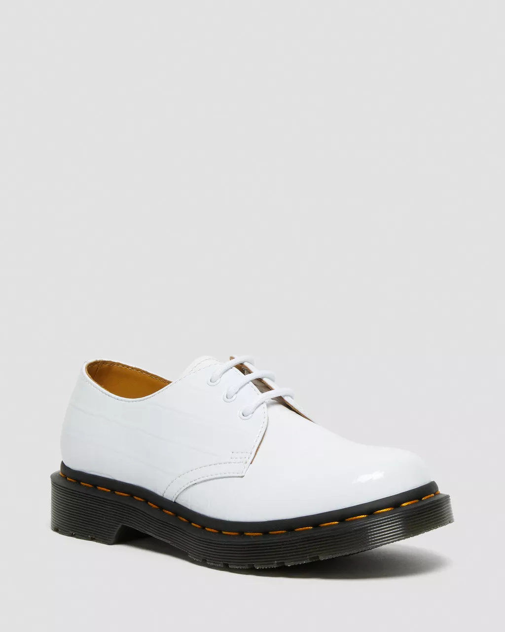 DR MARTENS 1461 Patent Croc Emboss Leather Shoes