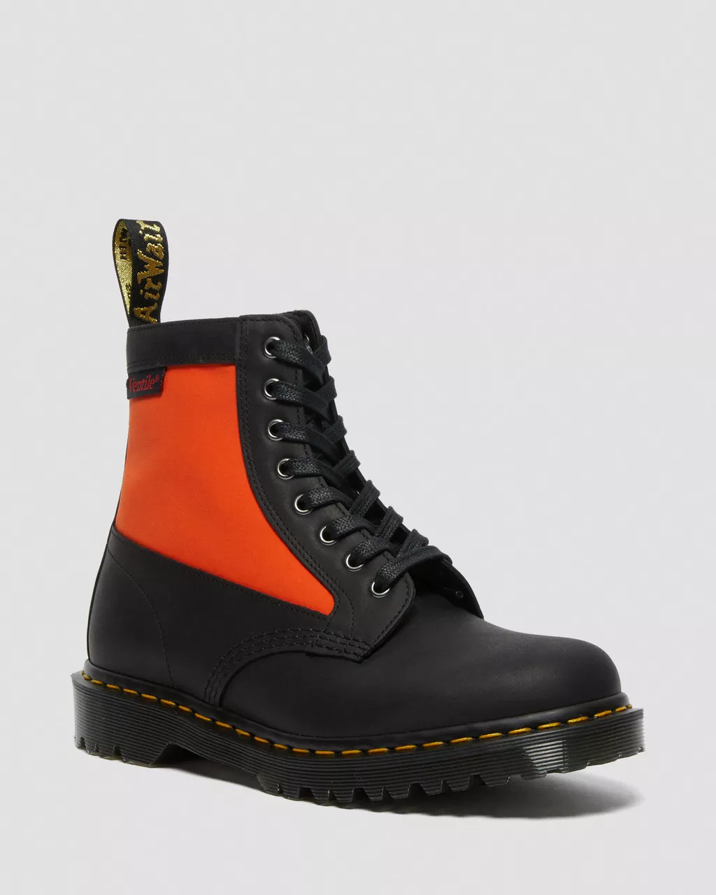 DR MARTENS 1460 Panel Leather & Ventile&reg; Ankle Boots