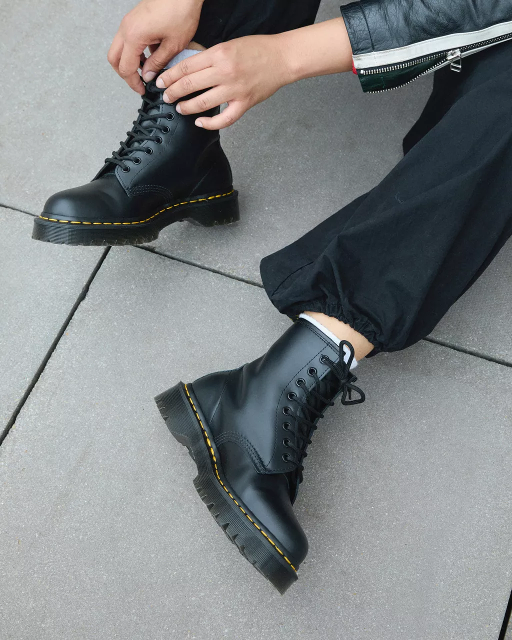 DR MARTENS 1460 Bex Smooth Leather Platform Boots