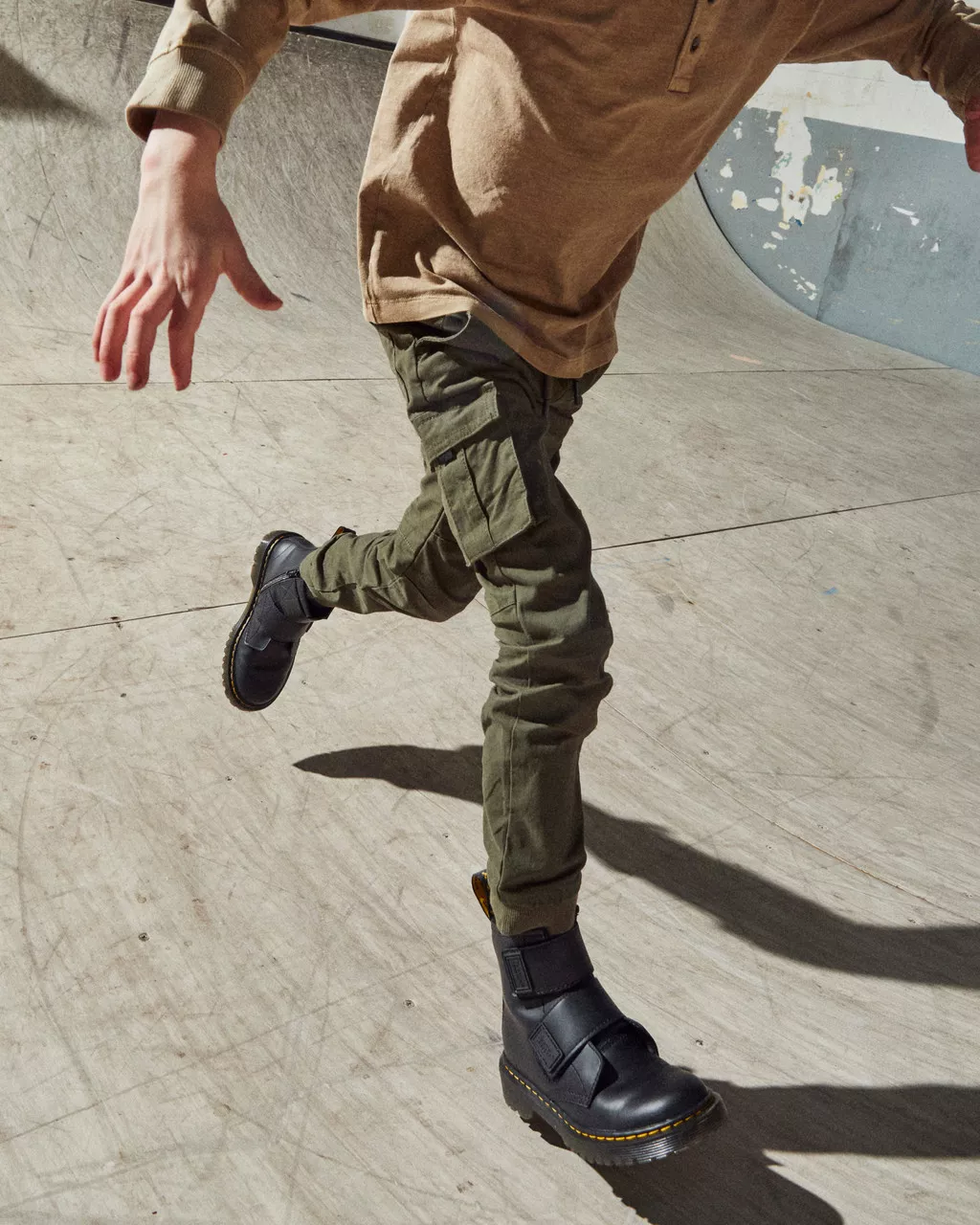 DR MARTENS Junior 1460 Double Strap Leather Boots