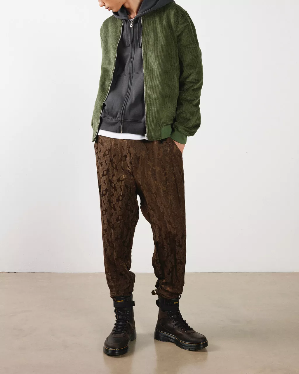 DR MARTENS Combs Tech Crazy Horse Leather Casual Boots