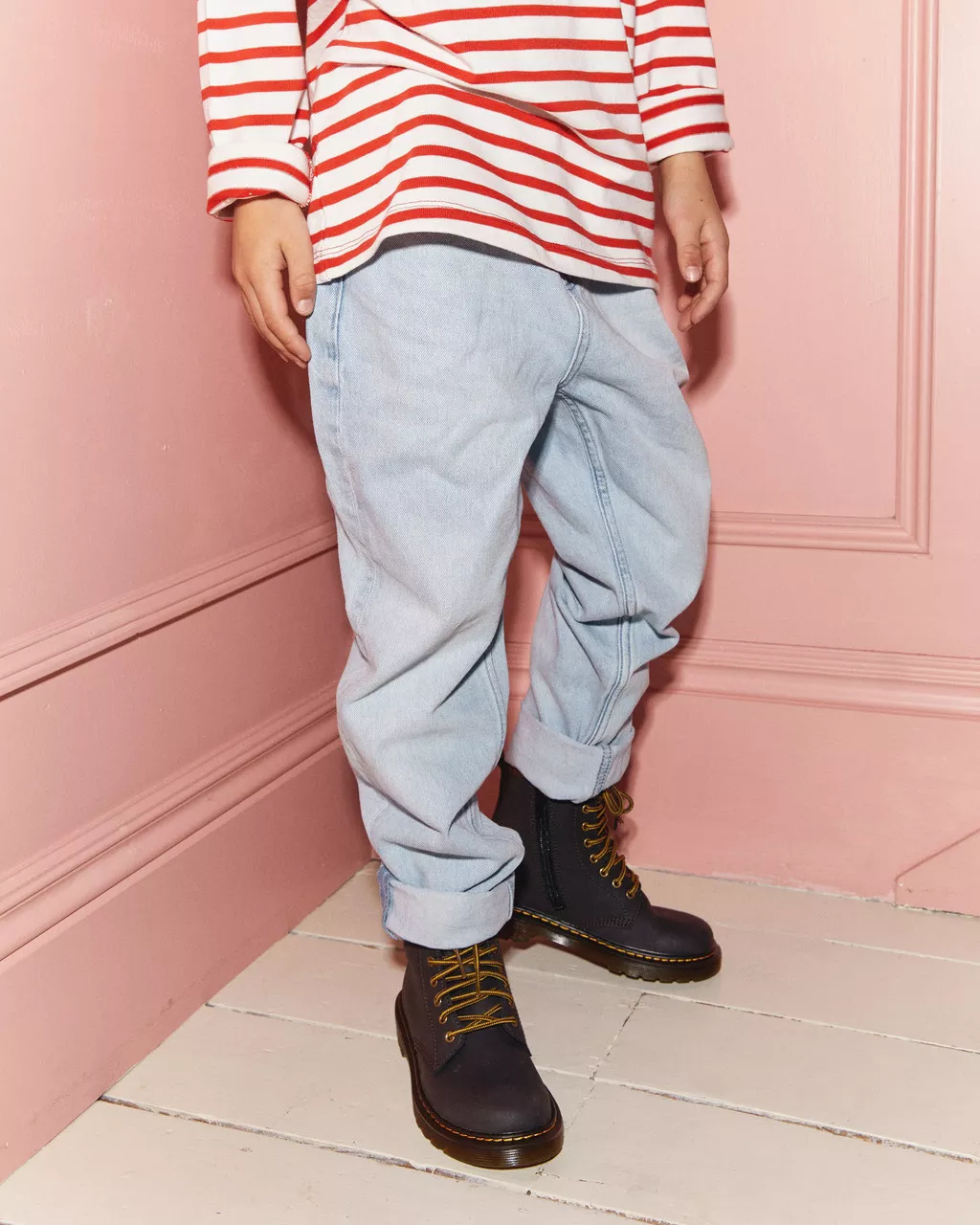 DR MARTENS JUNIOR 1460 LEATHER ANKLE BOOTS