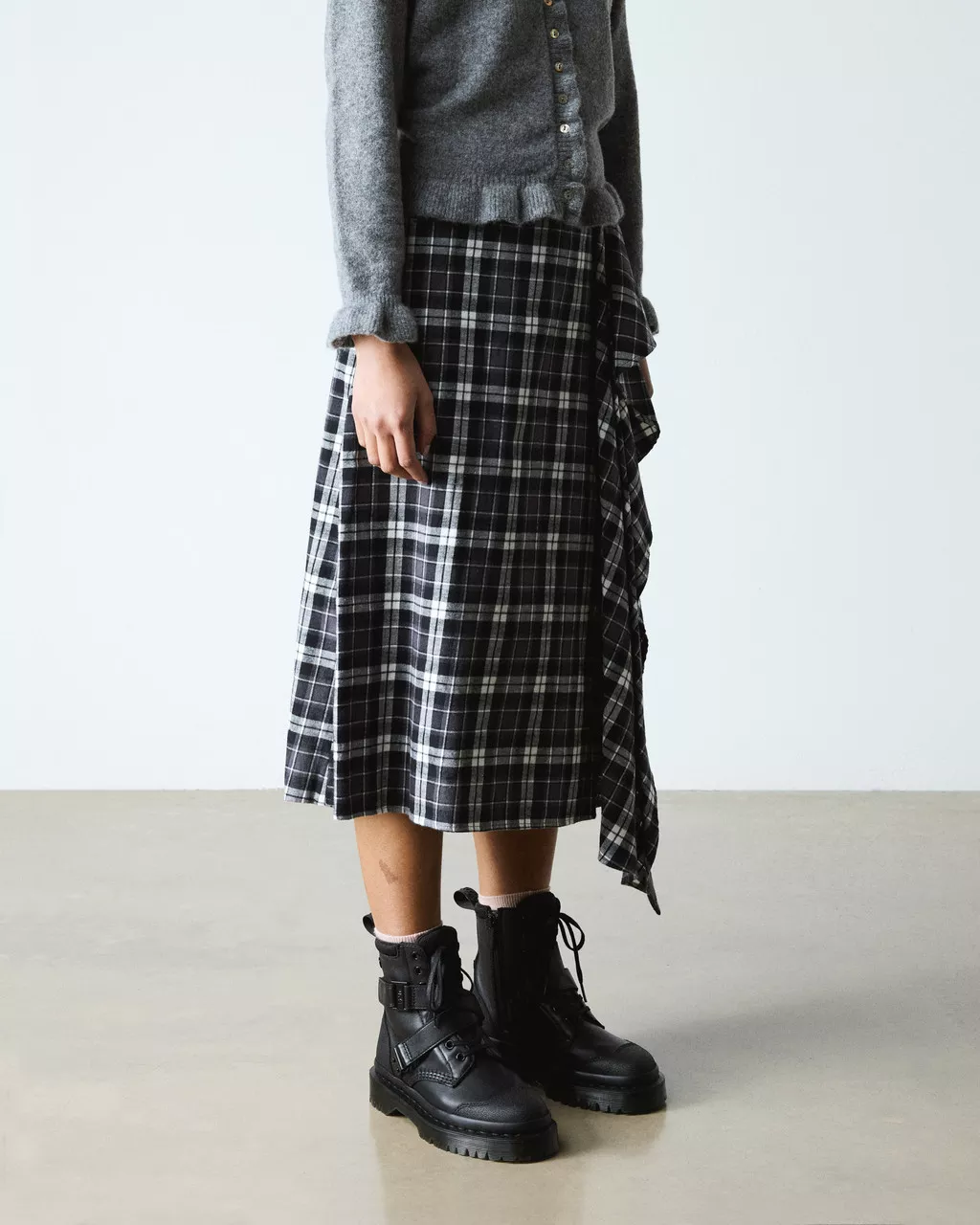 DR MARTENS 1460 BEX TECH STRAP LEATHER BOOTS