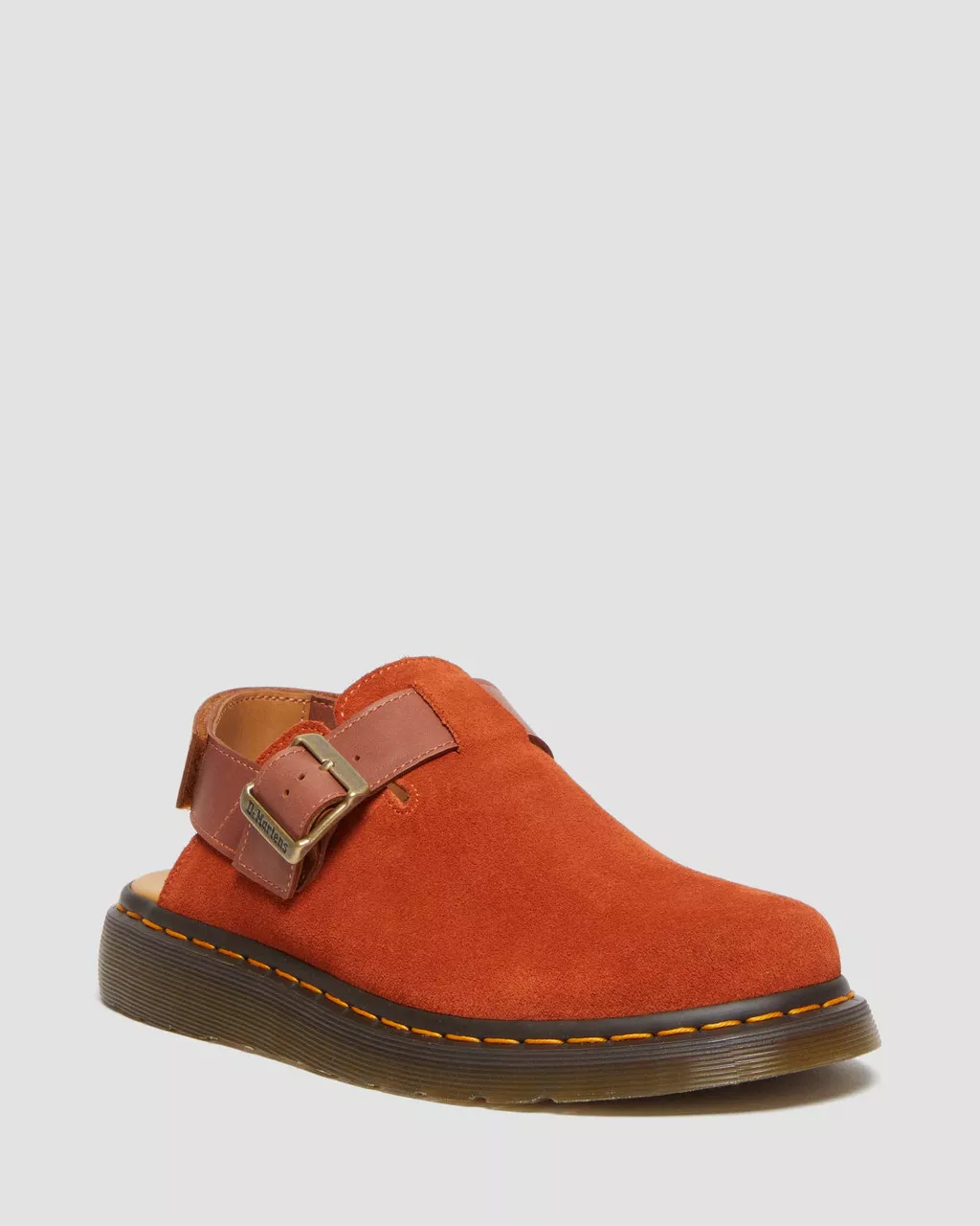 DR MARTENS Jorge II Suede & Leather Slingback Mules