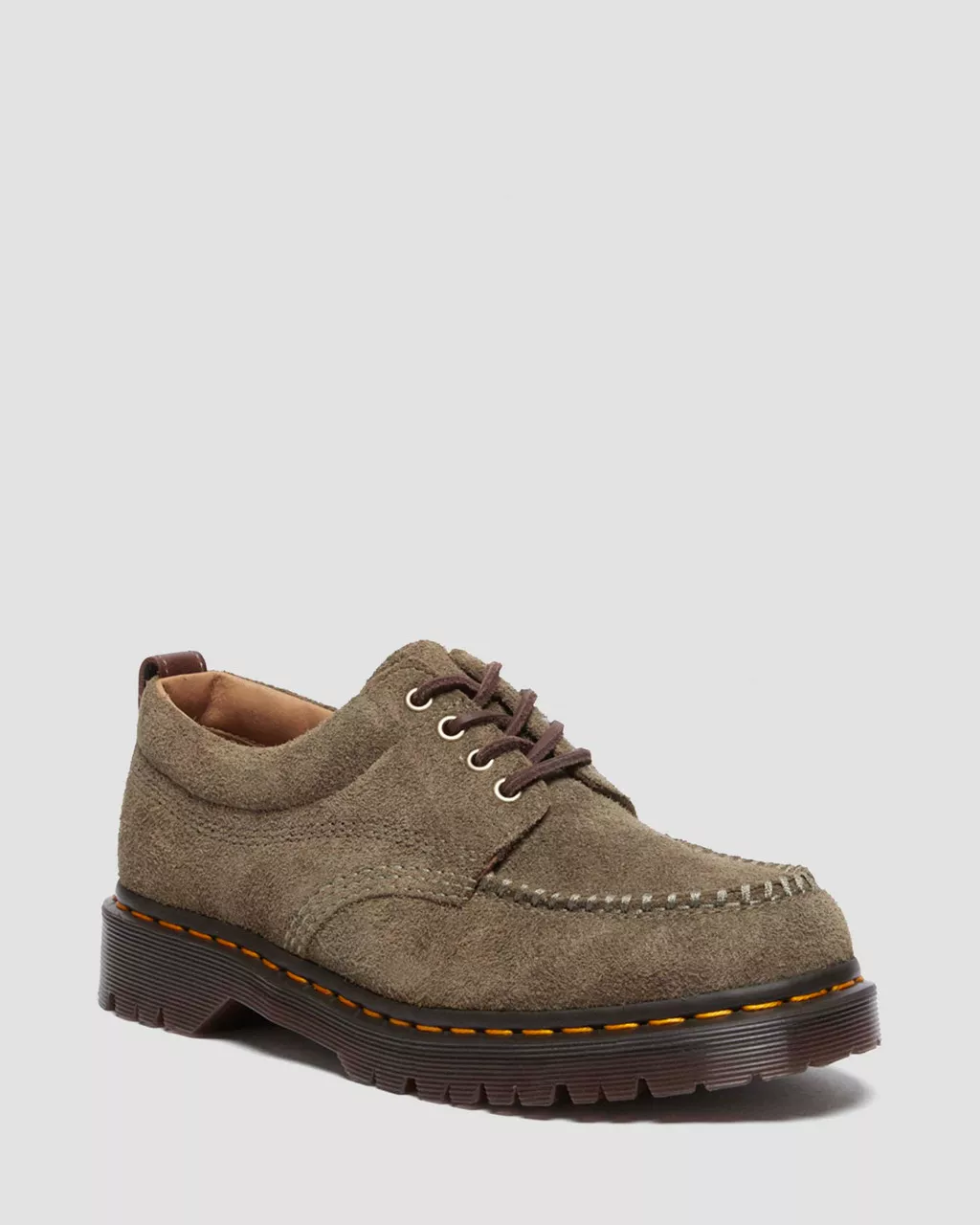 DR MARTENS Lowell Suede Moc Toe Shoes