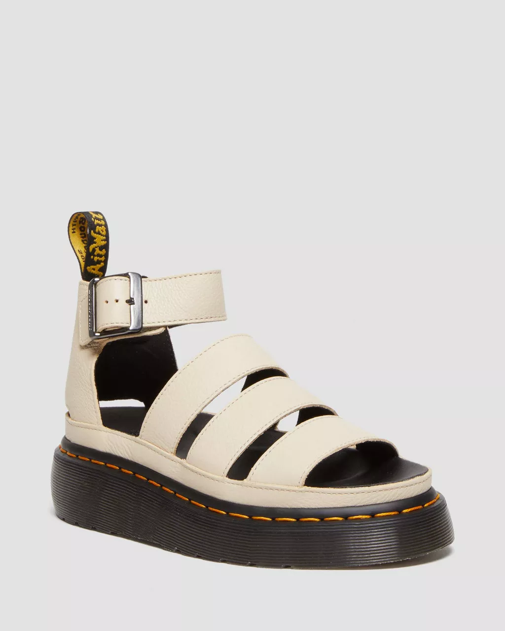 DR MARTENS Clarissa II Pisa Leather Strap Platform Sandals