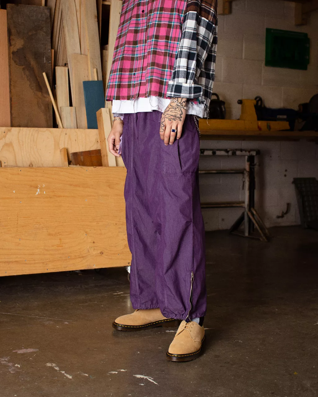 DR MARTENS 1461 Made in England Buck Suede Shoes