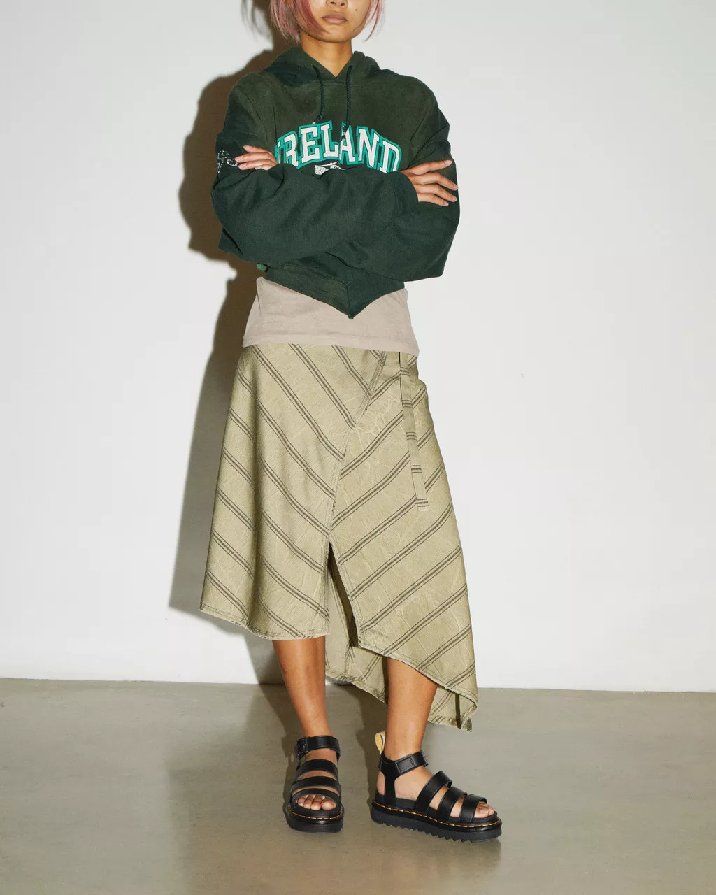 DR MARTENS Blaire Felix Rub Off Vegan Strap Sandals