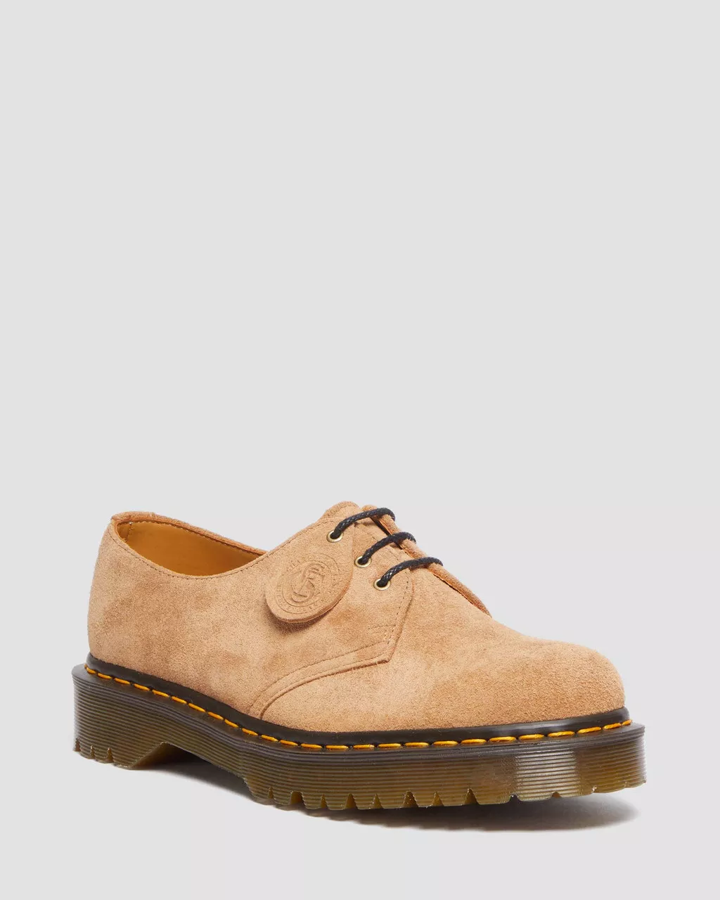 DR MARTENS 1461 Bex Made In England Tufted Suede Shoes