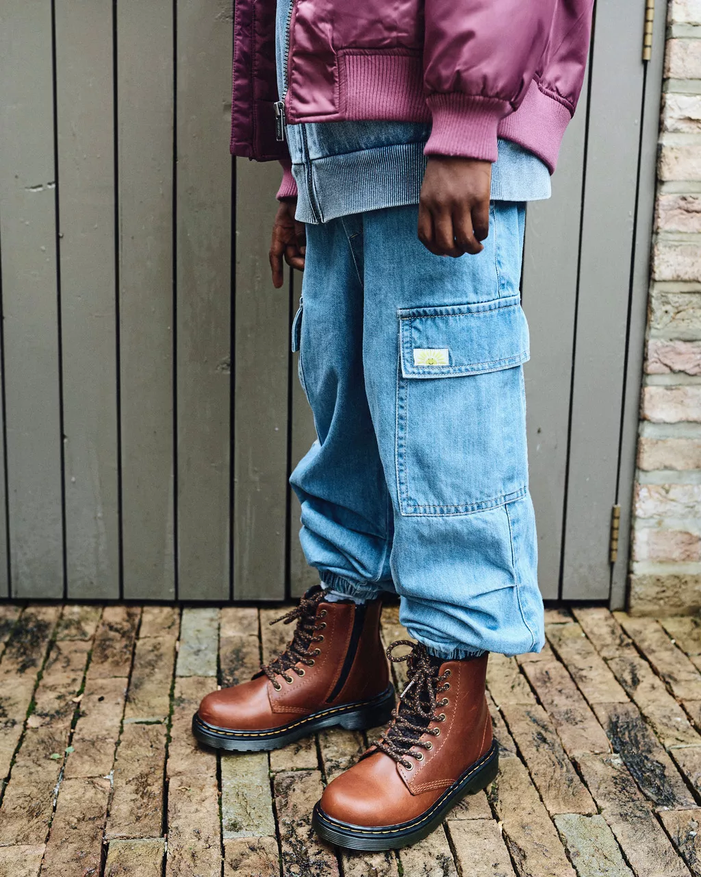 DR MARTENS Junior 1460 Serena Leather Boots