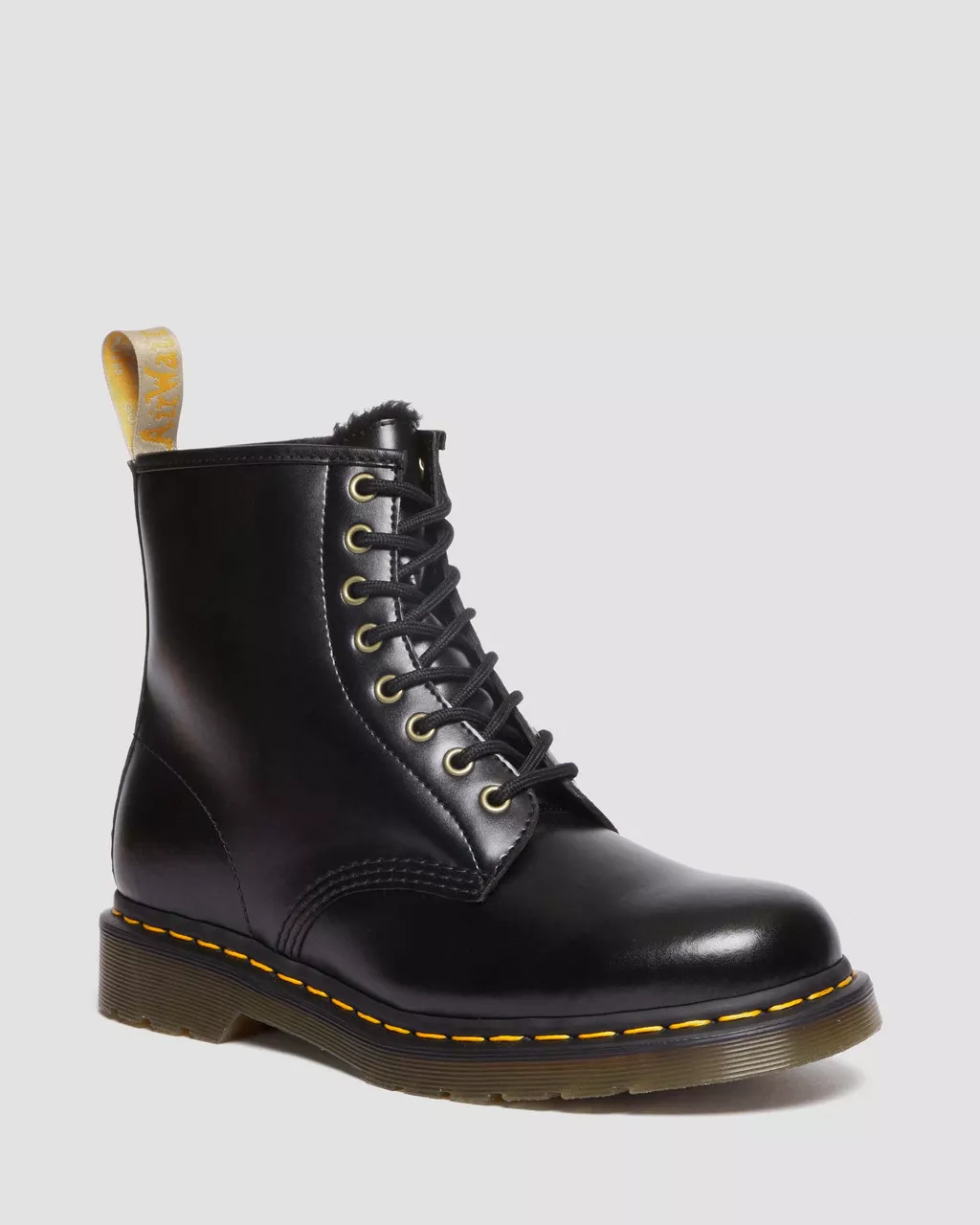 DR MARTENS Vegan 1460 Borg Lined Lace Up Boots